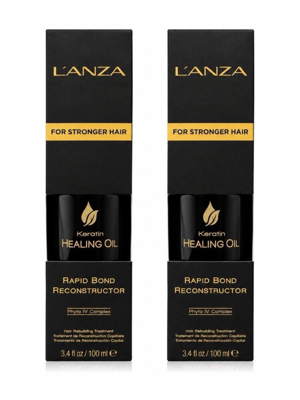 L’ANZA Keratin Healing Oil Rapid Bond Reconstructor 3.4 fl oz Duo Set